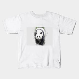 Panda Bear Animal Wild Forest Jungle Bamboo Nature Asia China Kids T-Shirt